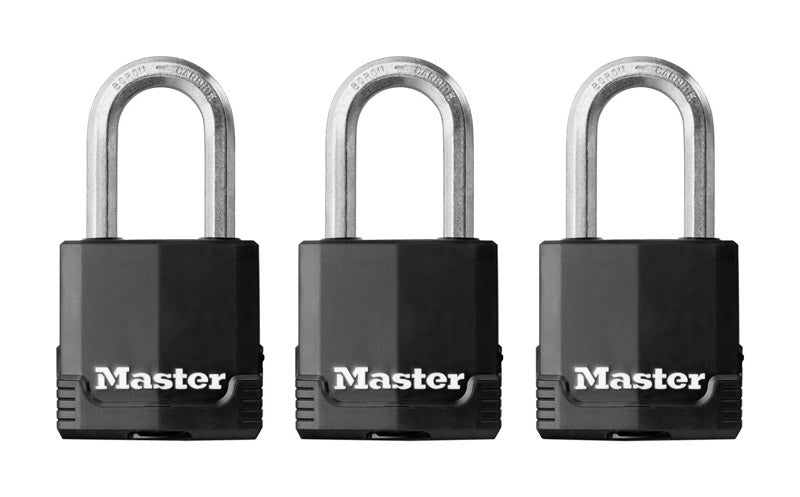 Master Lock Company Llc, Master Lock 1-7/8 in. W Steel Dual Ball Bearing Locking Padlock Keyed Alike