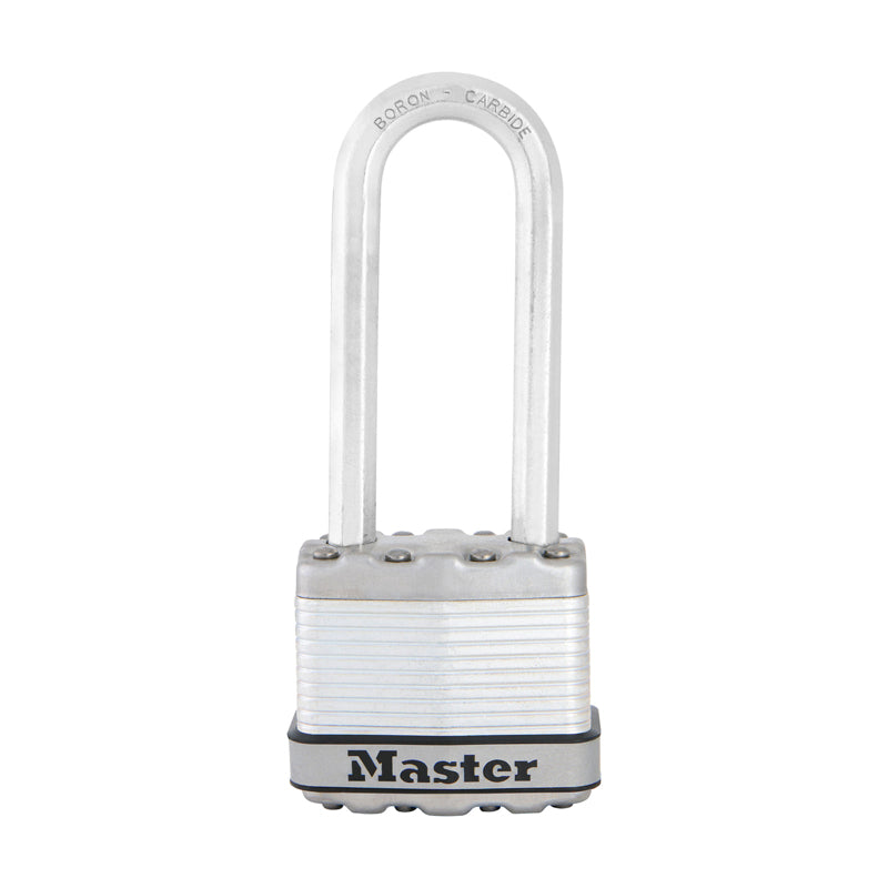 Master Lock Company Llc, Master Lock 1-9/16 in. H X 11/16 in. W X 1-3/4 in. L Acier Dual Ball Bearing Locking Padlock Keyed A