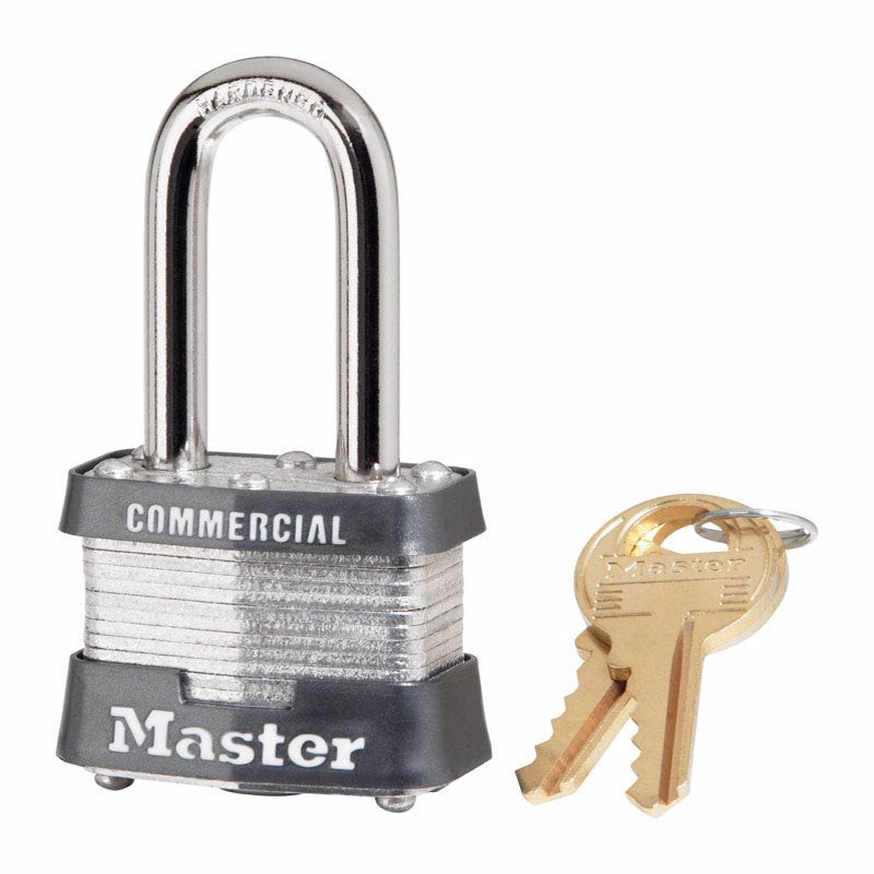 Master Lock Company Llc, Master Lock 1-9/16 in. W Steel Tumbler Padlock Keyed Alike