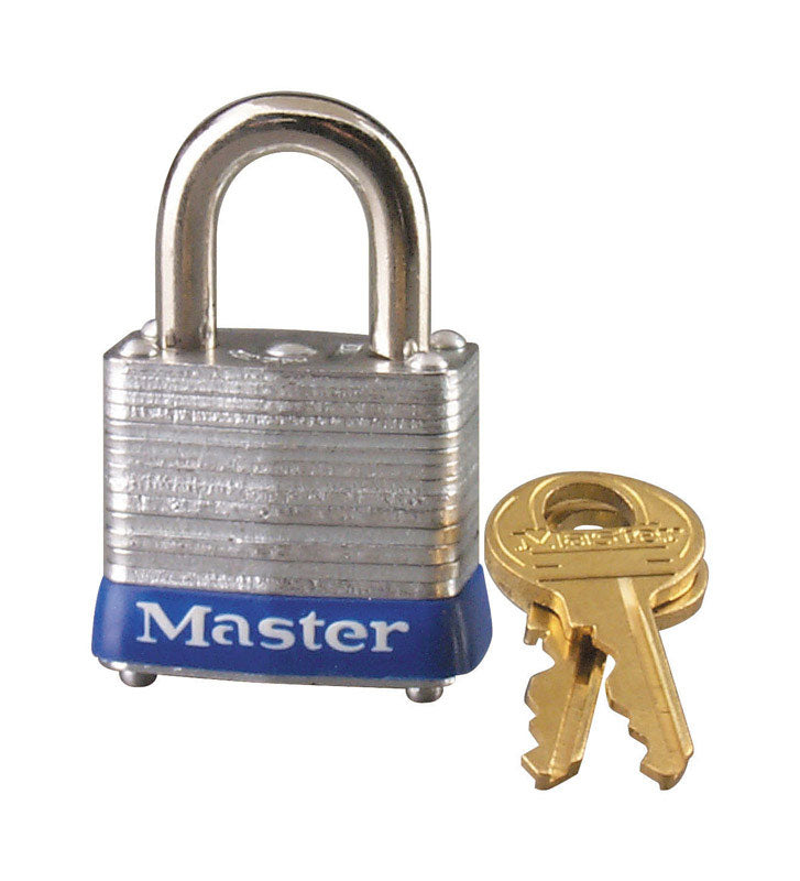 Master Lock Company Llc, Master Lock 1 in. H X 1-1/8 in. W Steel 4-Pin Cylinder Padlock 1 pk Keyed Alike