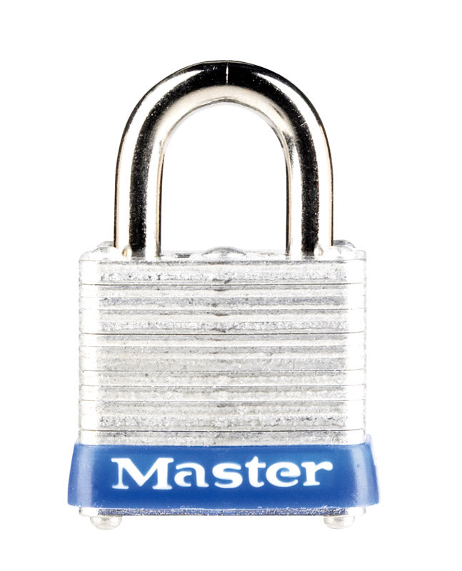 Master Lock Company Llc, Master Lock 1 po H x 11/16 po L x 1-1/8 po W x 1-1/8 in. Laminated Steel 4-Pin Cylinder Padlock 1 pk Keyed Alike (Pack de 6)