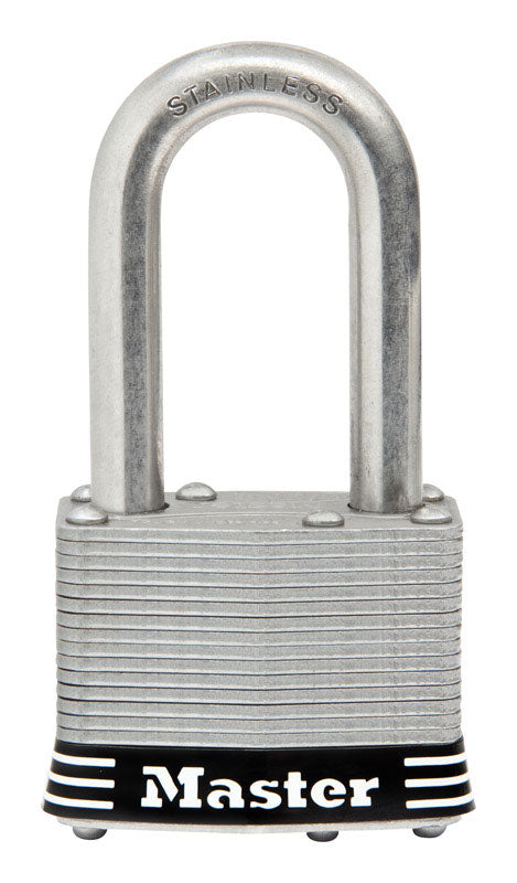 Master Lock Company Llc, Master Lock 1.3/4 in. W Stainless Steel 4-Pin Tumbler Padlock