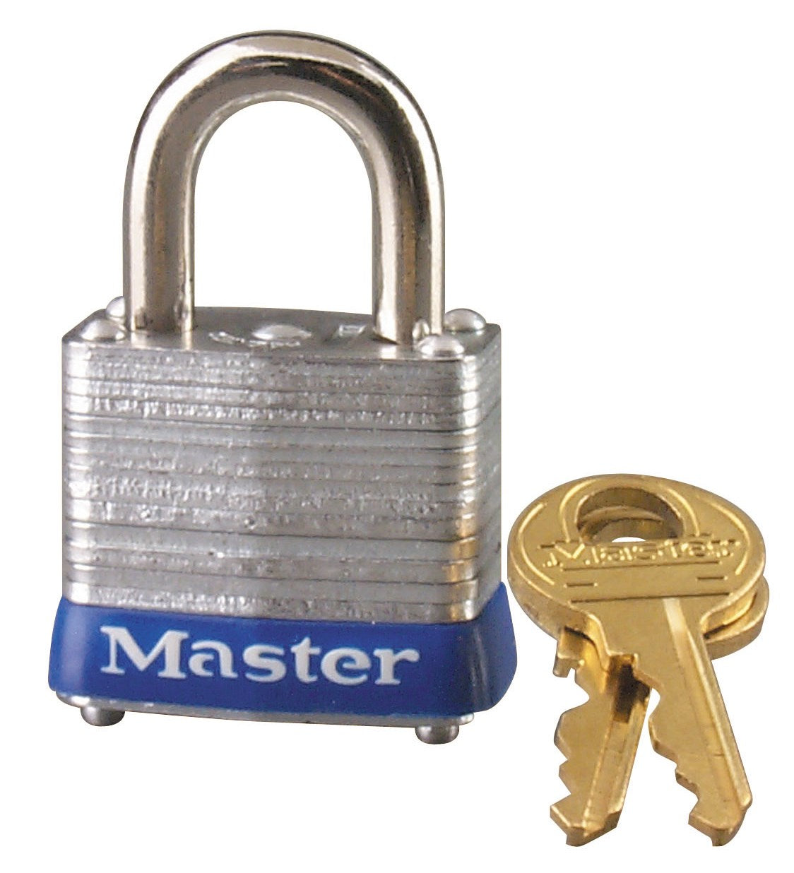 Master Lock Company Llc, Master Lock 1.4 in. H X 1-1/8 in. W Laminated Steel 4-Pin Cylinder Padlock Keyed Alike