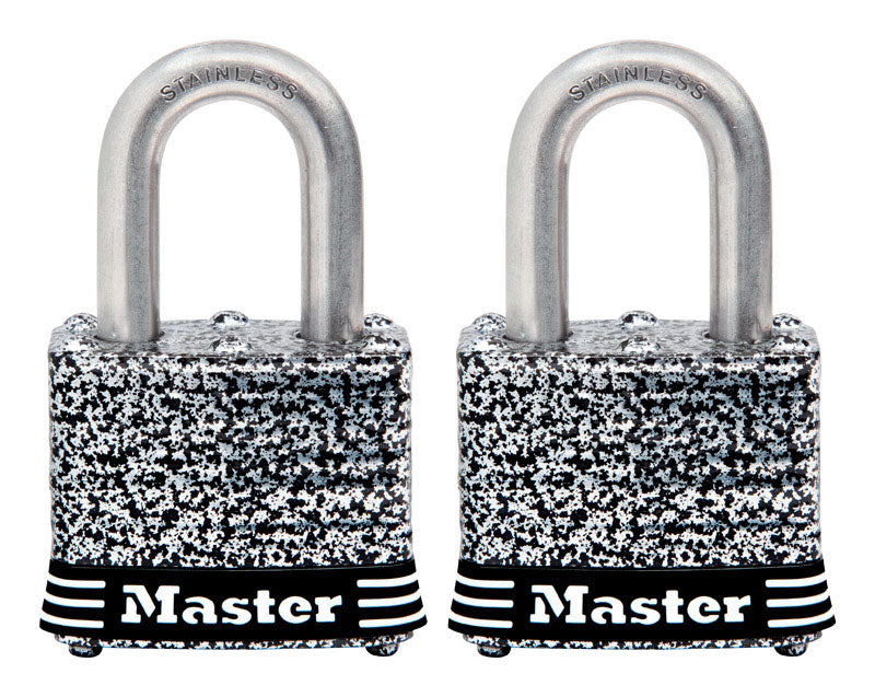 Master Lock, Master Lock 1.5 in. W Steel 4-Pin Tumbler Padlock Keyed Alike