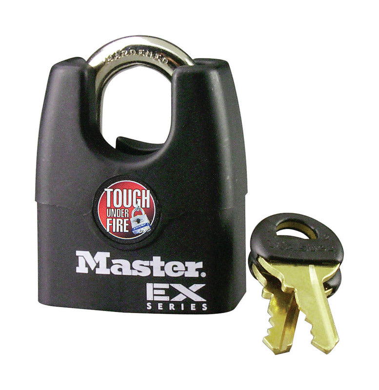 Master Lock Company Llc, Master Lock 1.75 in. H X 1-3/4 in. W X 1-3/4 in. L Cadenas en acier