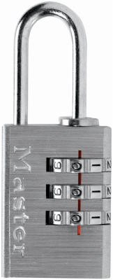 Master Lock Company Llc, Master Lock 13/16 in. W Steel 3-Dial Combination Padlock