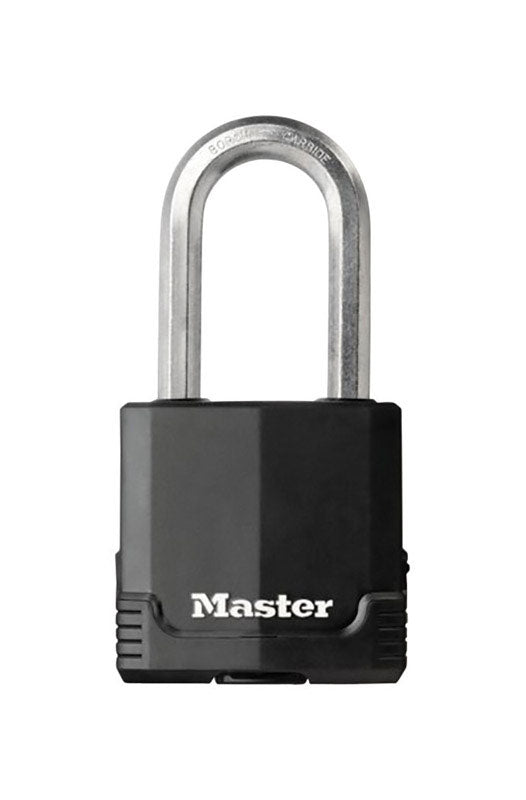 Master Lock Company Llc, Master Lock 2-1/8 in.   W Steel Dual Ball Bearing Locking Padlock 1 pk