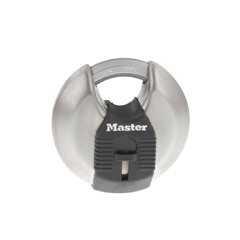 Master Lock Company Llc, Master Lock 2-3/4 po H X 1-13/64 po L X 2-3/4 po L W X 2-3/4 in. L Acier Roulement à billes Disque de verrouillage Cadenas à clé