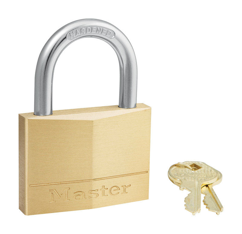 Master Lock Company Llc, Master Lock 2-3/8 in. W Brass 5-Pin Cylinder Padlock 1 pk