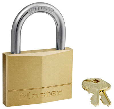 Master Lock Company Llc, Master Lock 2-3/8 in. W Brass 5-Pin Cylinder Padlock 1 pk