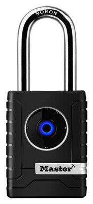 Master Lock Company Llc, Master Lock 2-7/32 in. W Boron Alloy Ball Bearing Locking Exterior Bluetooth Smart Padlock 1 pk