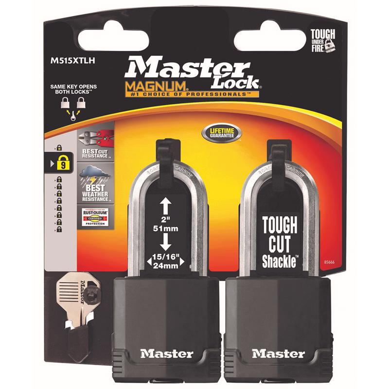 Master Lock Company Llc, Master Lock 2 po H X 1-5/16 po W X 2 po L W X 2 in. L Acier Roulement à billes Cadenas de verrouillage Keyed Alike