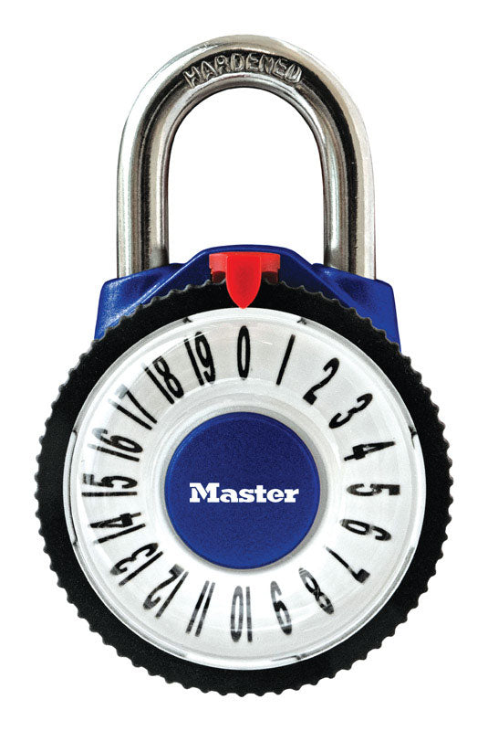 Master Lock, Master Lock 2.125 in. W Metal 3-Dial Combination Padlock