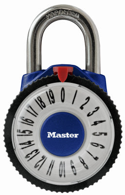 Master Lock, Master Lock 2.125 in. W Metal 3-Dial Combination Padlock