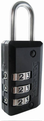 Master Lock Company Llc, Master Lock 2.18 in. H X 13/16 in. W Steel 3-Dial Combination Padlock