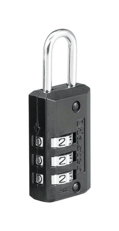 Master Lock Company Llc, Master Lock 2.18 in. H X 13/16 in. W Steel 3-Dial Combination Padlock