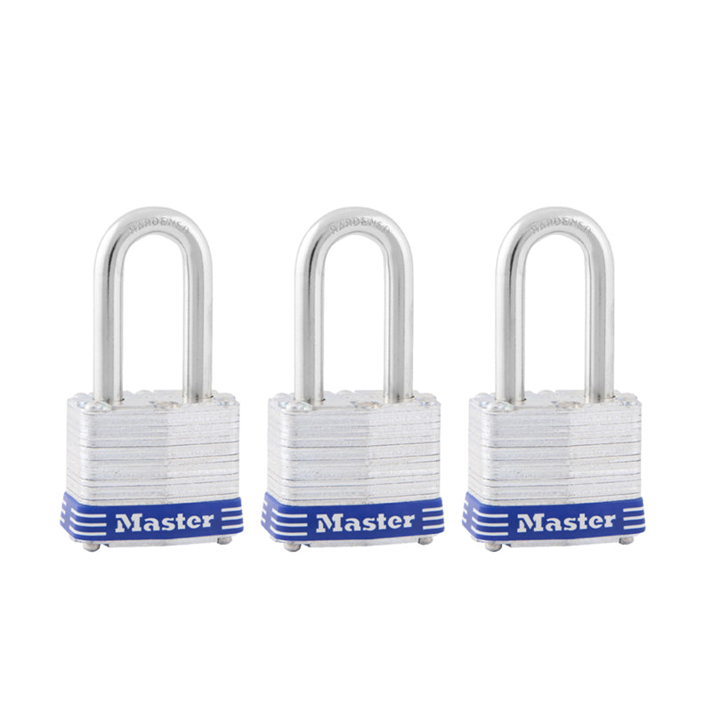 Master Lock Company Llc, Master Lock 3-3/16 in. H X 1-9/16 in. W X 27/32 in. L Acier 4-Pin Cylinder Padlock Keyed Alike