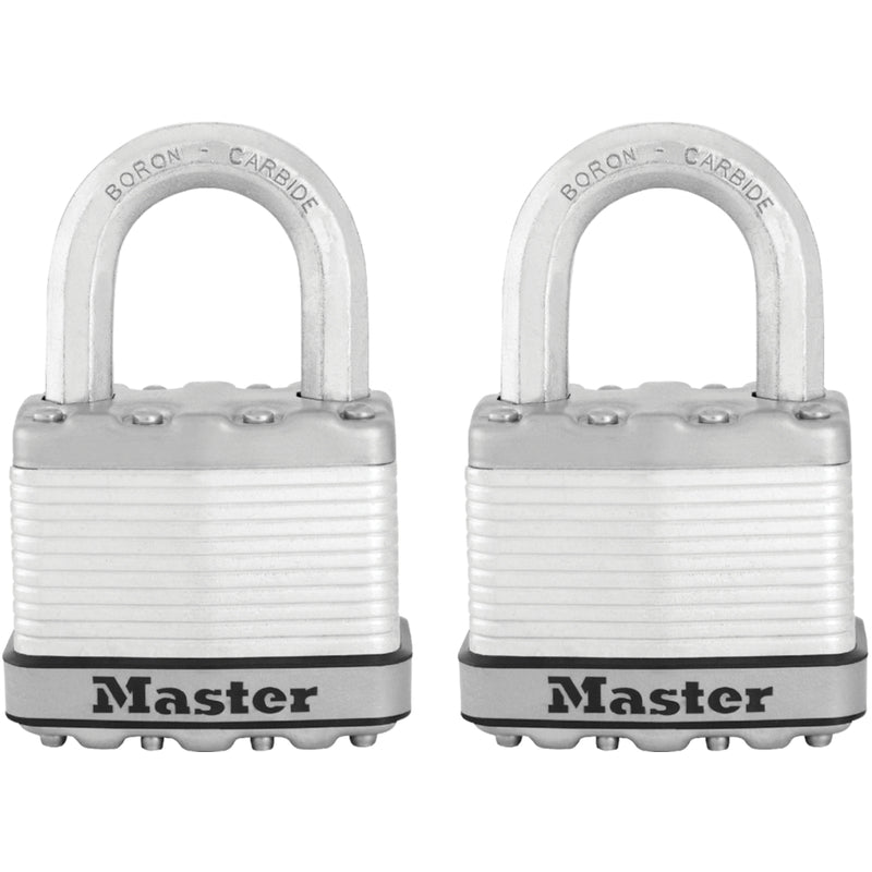 Master Lock Company Llc, Master Lock 3-3/32 in. H X 1-13/64 in. W X 2 in. L Cadenas à billes en acier à clé identique