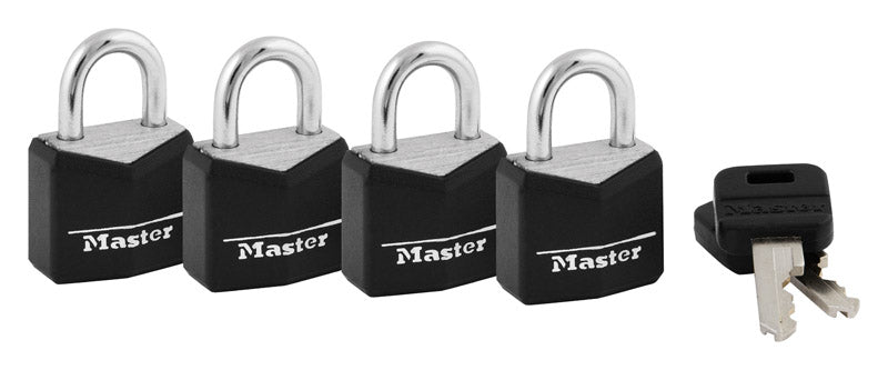 Master Lock Company Llc, Master Lock 3/4 in. H X 3/4 in. W X 3/4 in. Cadenas en acier laminé à clé identique