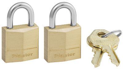 Master Lock Company Llc, Master Lock 3/4 in. H X 7/16 in. W X 3/4 in. L Laiton Pin Cylinder Padlock Keyed Alike