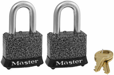Master Lock, Master Lock 380t 1-9/16 Wide Rust-Oleum Certified Laminated Steel Pintumble