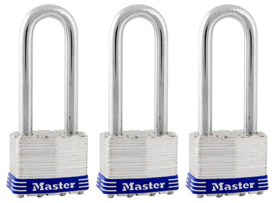 Master Lock Company Llc, Master Lock 4-11/16 in. H X 1-3/4 in. W Laminated Steel Double Locking Padlock Keyed Alike