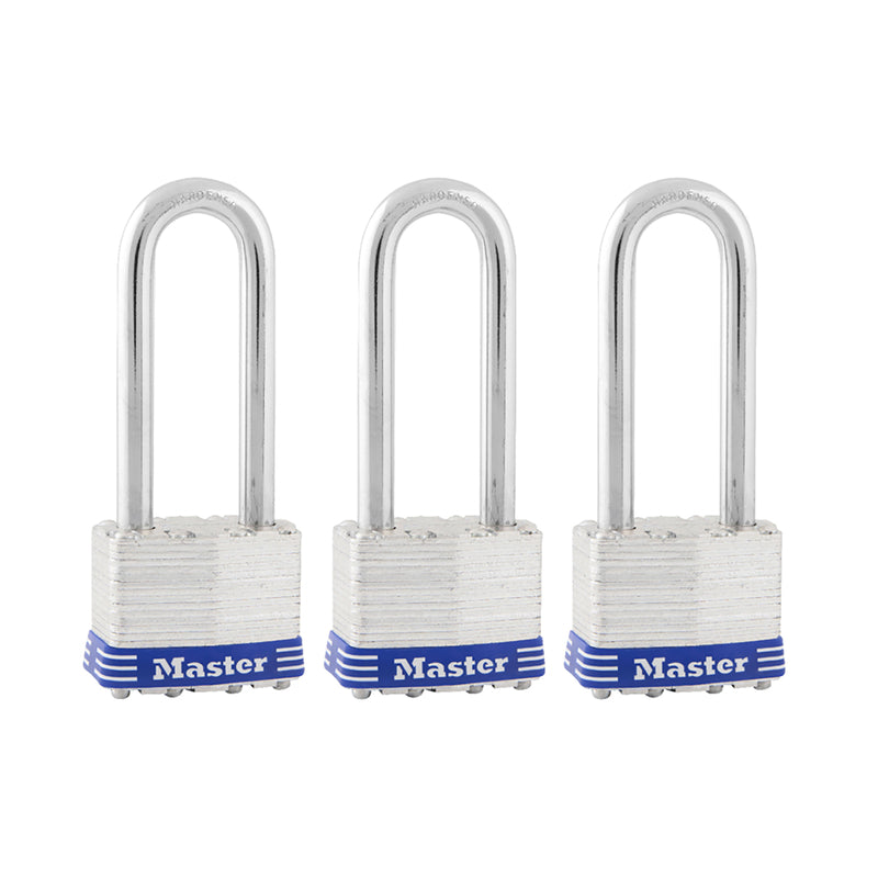 Master Lock Company Llc, Master Lock 4-11/16 in. H X 1-3/4 in. W Laminated Steel Double Locking Padlock Keyed Alike