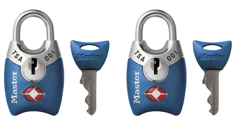 Master Lock Company Llc, Master Lock 5.56 in. H X 1 in. W Metal Key Luggage Lock Keyed Alike