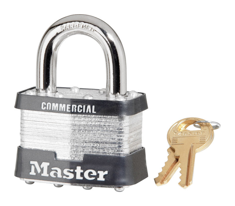 Master Lock, Master Lock 5KA A116 2" Laminated Steel A116 Keyed Pin Tumbler Padlock With 1" Shackle