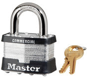 Master Lock, Master Lock 5KA A451 2" Laminated Steel A451 Keyed Pin Tumbler Padlock With 1" Shackle