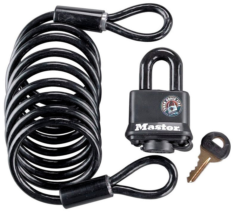 Master Lock, Master Lock 613dat Cadenas et câble pour pneu de rechange