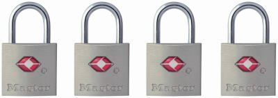 Master Lock Company Llc, Master Lock 7/8 in. H X 7/16 in. W X 7/8 in. L Steel Key Luggage Lock Keyed Alike