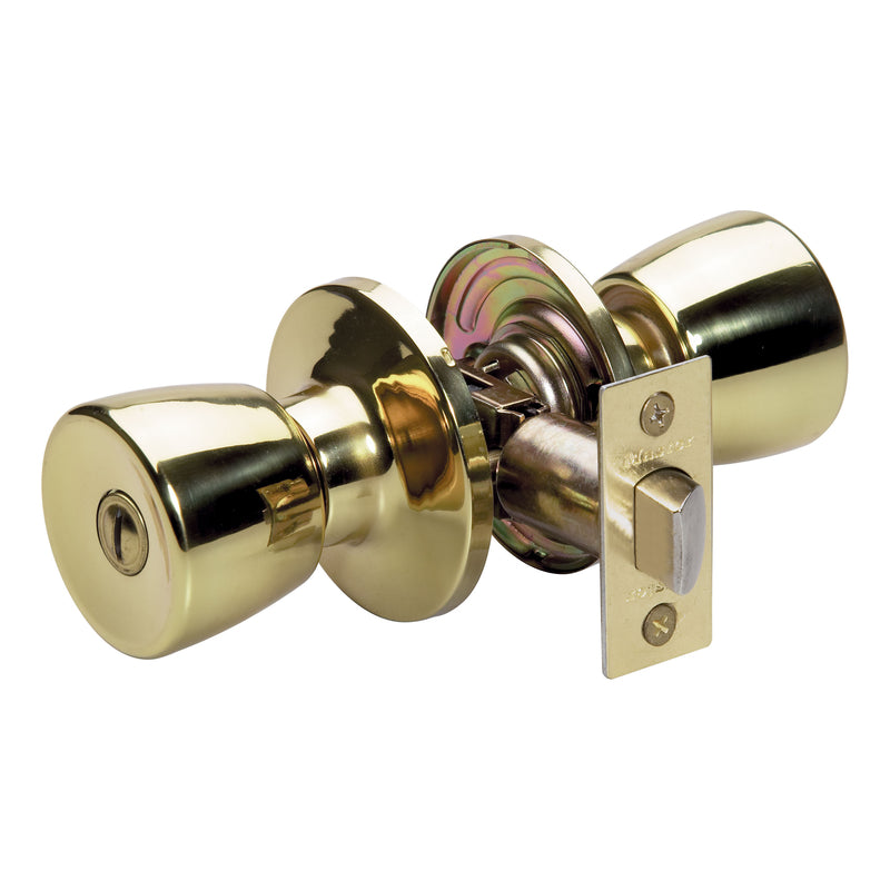 Master Lock Company Llc, Master Lock Bouton de lit et de salle de bain en laiton poli droitier ou gaucher