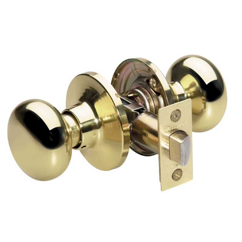 Master Lock Company Llc, Master Lock Bouton de porte de passage en laiton poli Droite ou gauche