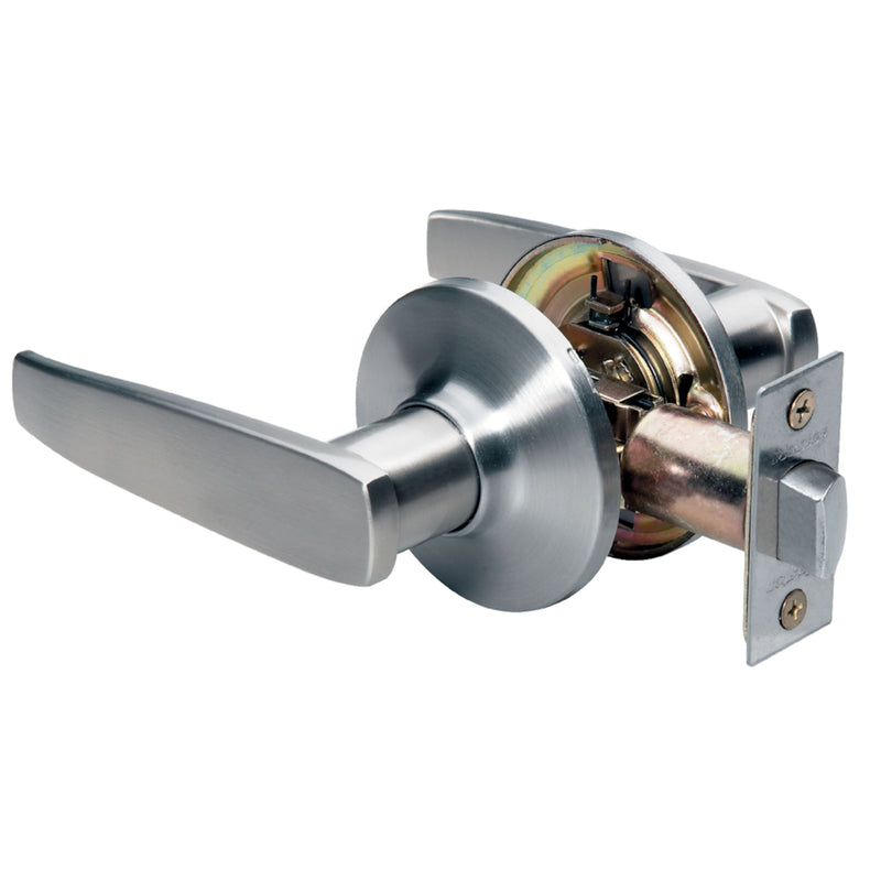 Master Lock Company Llc, Master Lock Bouton de porte de passage en nickel satiné pour droitier ou gaucher