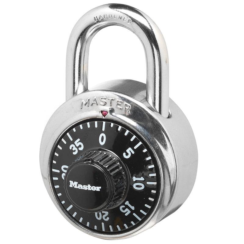 Master Lock Company Llc, Master Lock Cadenas à combinaison en acier à cadran 2 po H x 1-7/8 po W 1 pk W Steel Combination Dial Padlock 1 pk