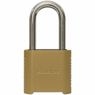 Master Lock Company Llc, Master Lock Cadenas à combinaison réinitialisable en acier 4-1/8 in. H X 2 in. W Steel Resettable Combination Padlock