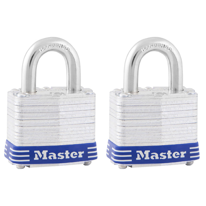 Master Lock Company Llc, Master Lock Cadenas double en acier laminé 1-5/16 po. H X 1-9/16 po. W Laminated Steel Double Locking Padlock Keyed Alike