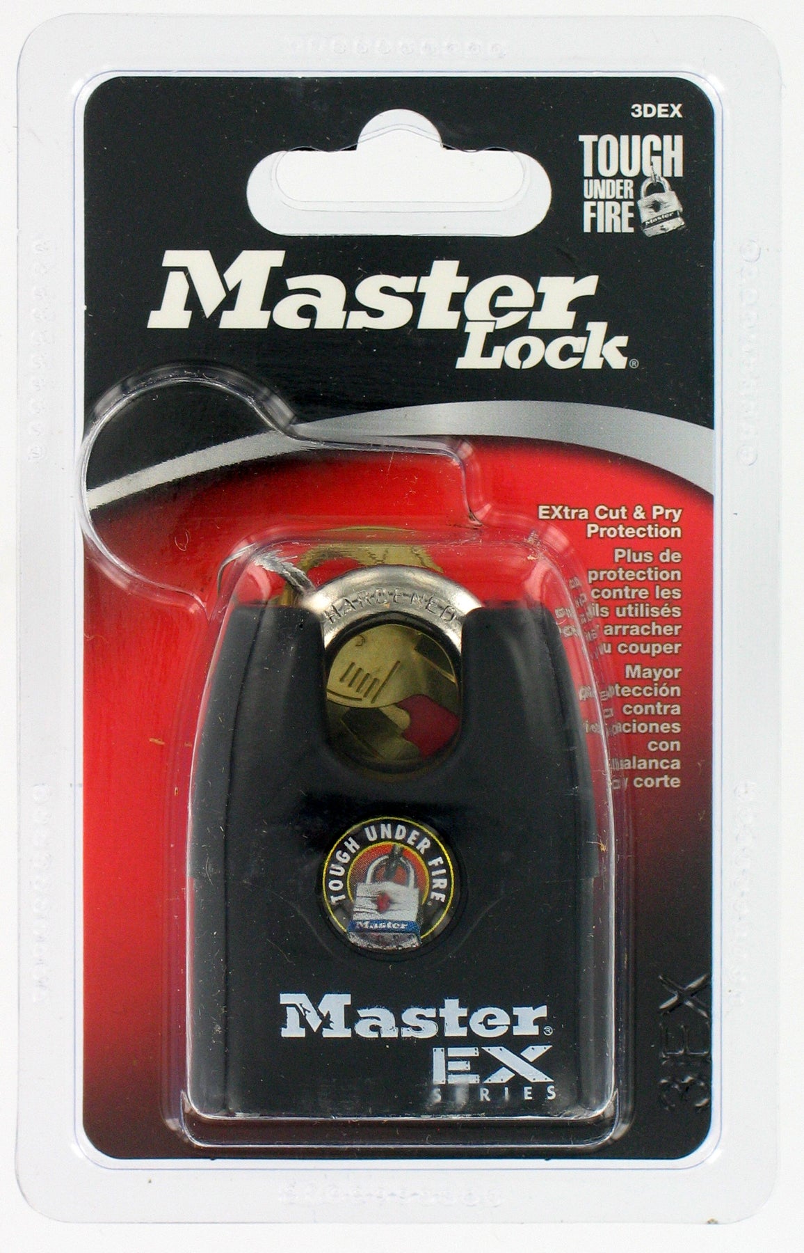 Master Lock Company Llc, Master Lock Cadenas en acier laminé à 4 goupilles à cylindre et à anse enveloppée 1-1/2 po H