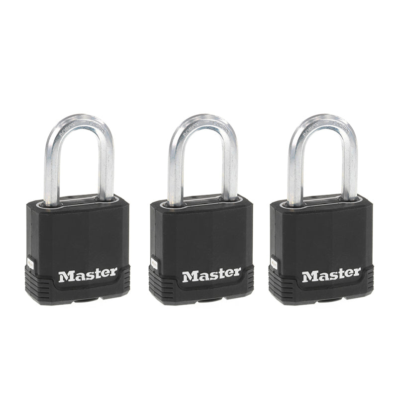 Master Lock Company Llc, Master Lock Magnum 1-7/8 po H X 1-3/16 po W X 1-3/4 po L W X 1-3/4 in. L Coussin de verrouillage à roulement à billes en acier laminé