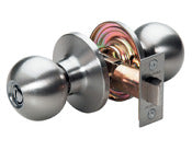 Master Lock Company Llc, Master Lock Satin Nickel Bed and Bath Knob Right or Left Handed