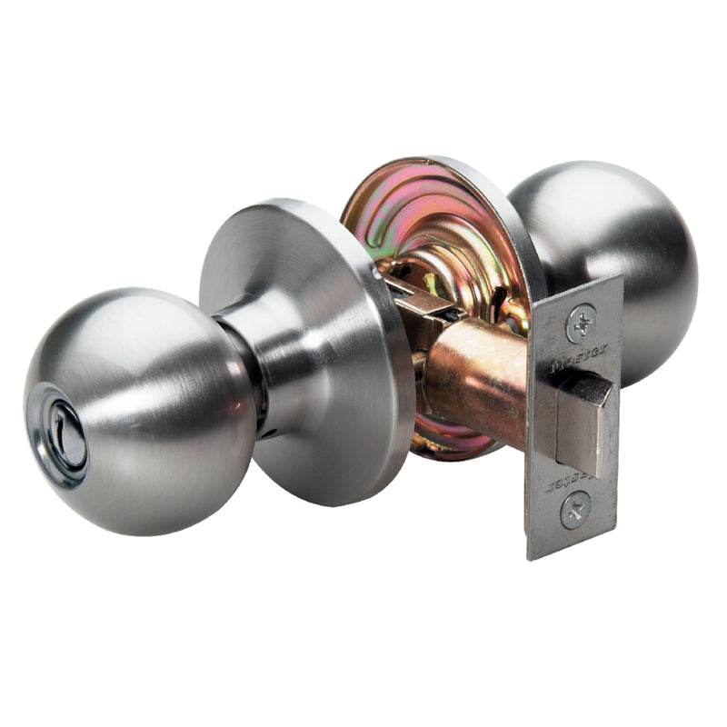 Master Lock Company Llc, Master Lock Satin Nickel Bed and Bath Knob Right or Left Handed