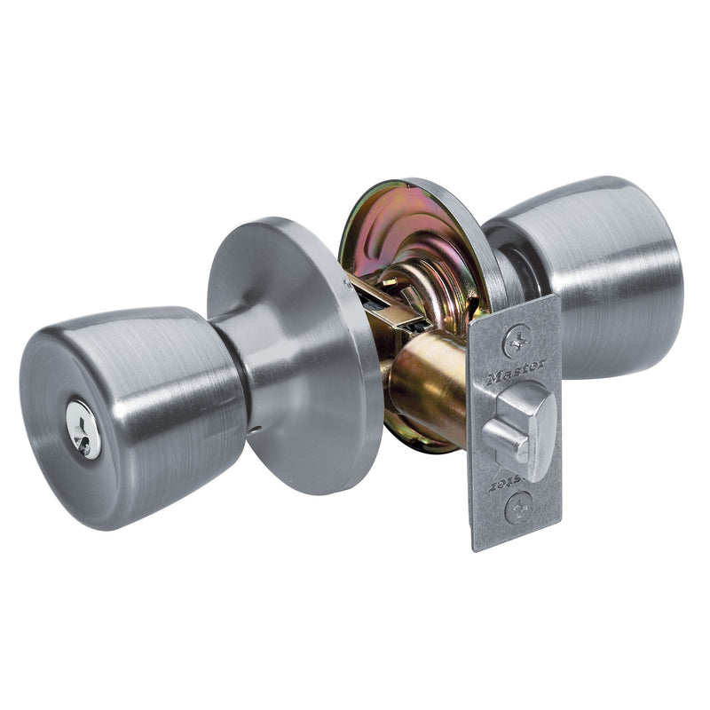 Master Lock Company Llc, Master Lock Satin Nickel Entry Knobs 1-3/4 in.