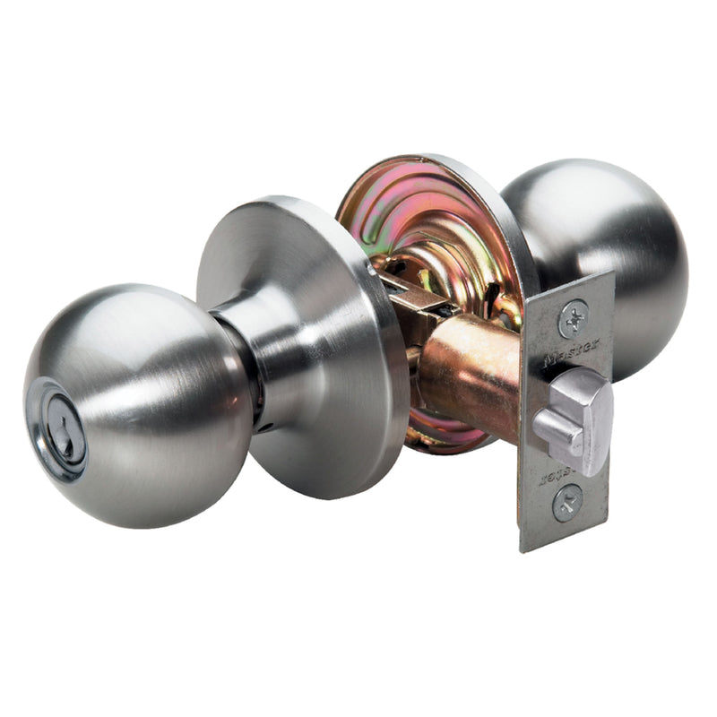 Master Lock Company Llc, Master Lock Satin Nickel Entry Knobs 1-3/4 in.