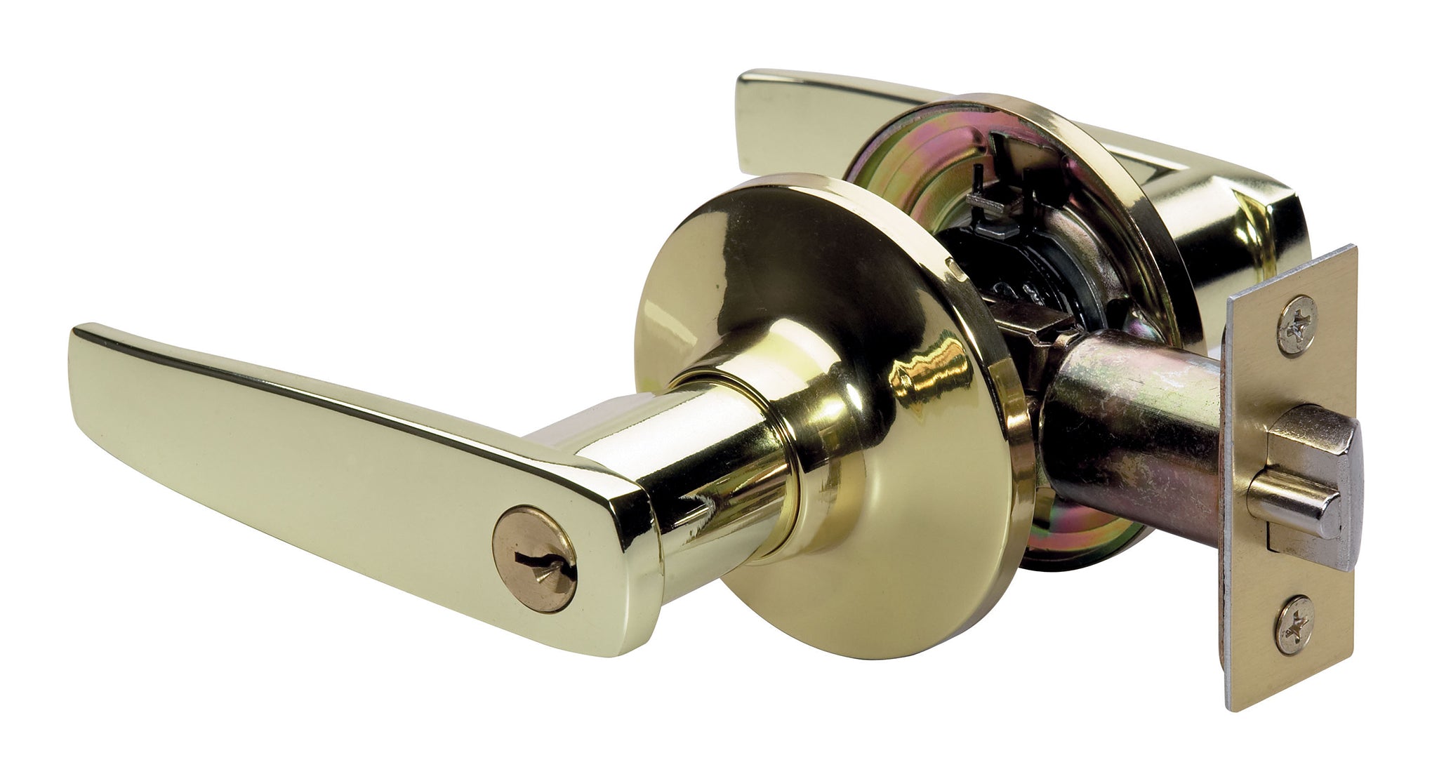 Master Lock Company Llc, Master Lock Serrure de porte en laiton poli Droite ou gauche