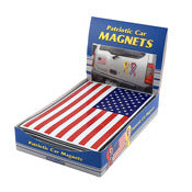 Master Magnetics, Master Magnetics 07162DSP 8" X 5" Drapeaux USA magnétiques Présentoir de comptoir 48 pièces (Paquet de 48)