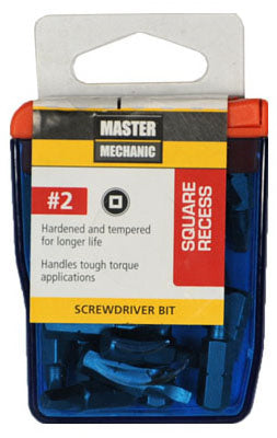 Société Disston, Master Mechanic 25 Pack 1-Inch #2 Square Recess Screwdriver Bit