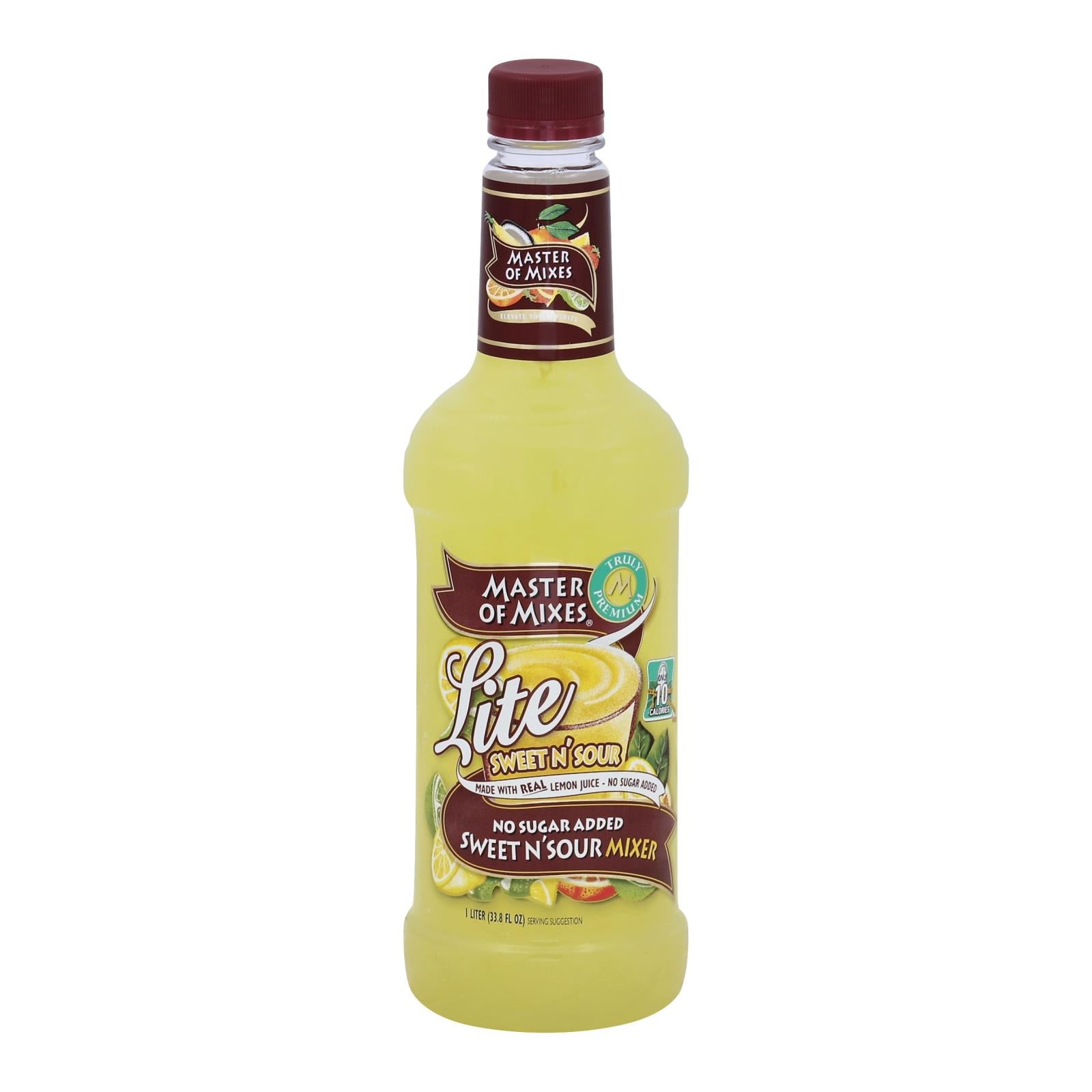 Master Of Mixes, Master Of Mixes - Mixes Sweet 'n Sour Lite - Carton de 12 - 1 LTR (Pack de 12)