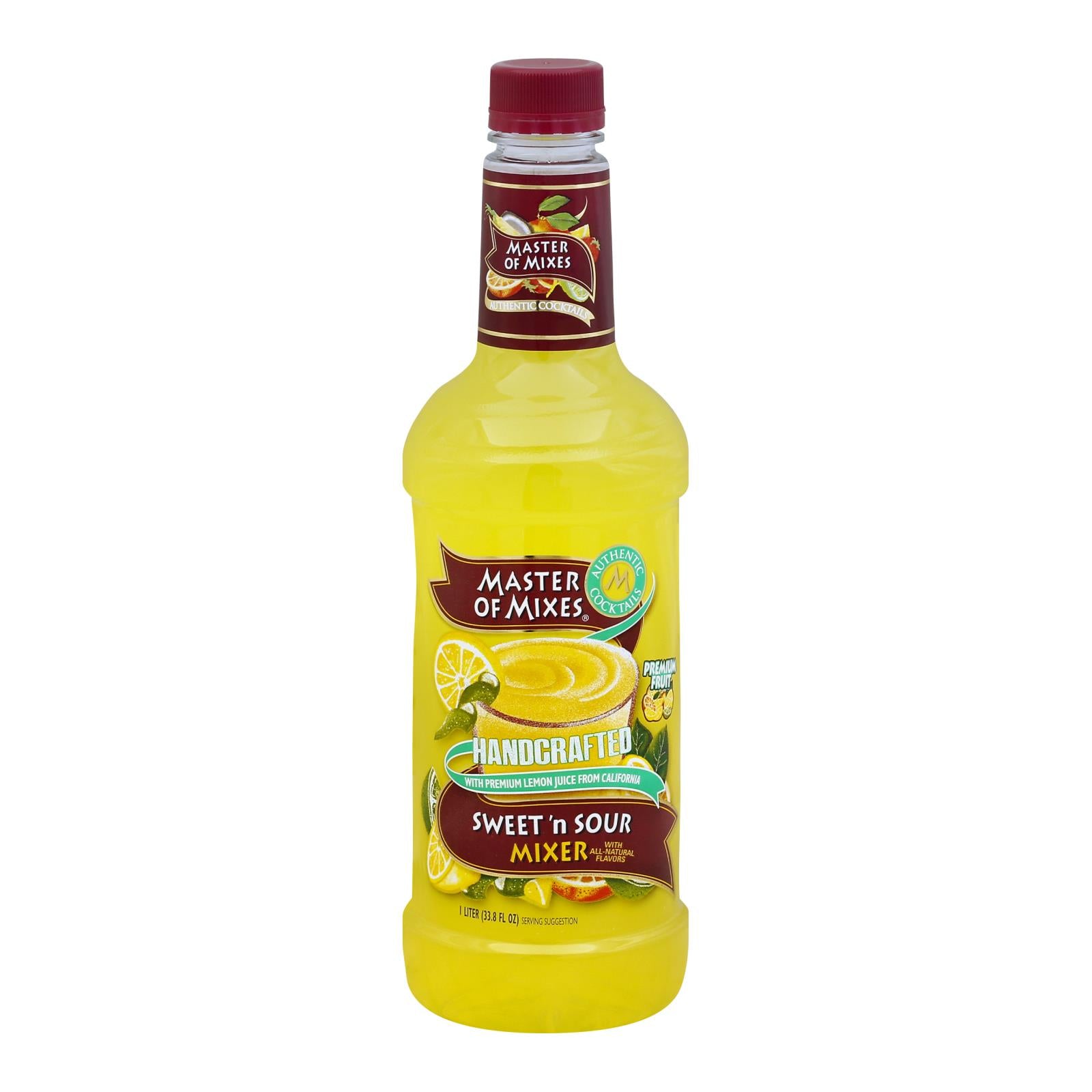 Master Of Mixes, Master Of Mixes Premium Lemon Juice - 1 pièce - 33.8 FZ