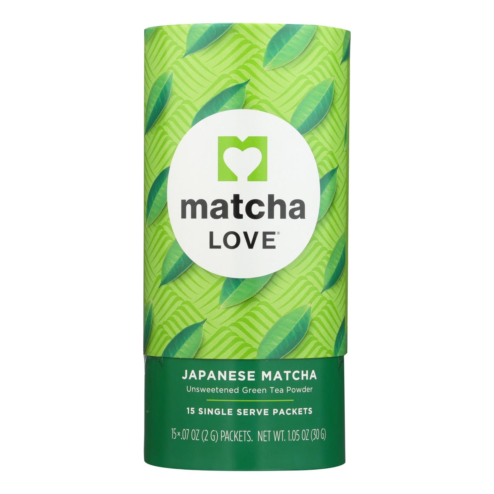 L'amour du matcha, Matcha Love - Tea Unswt Matcha Powder Ss - Caisse de 6 - 15/.07OZ (Pack de 6)